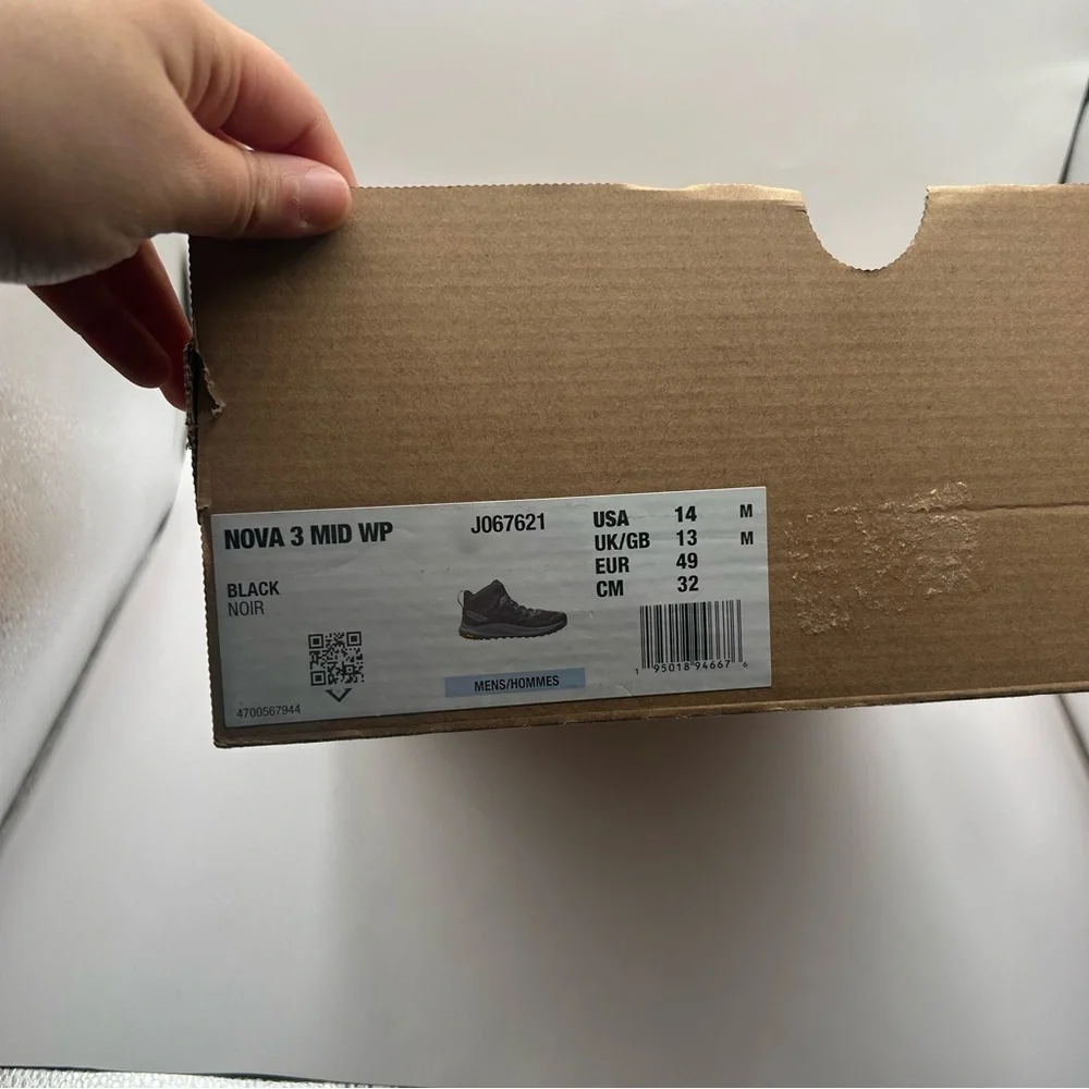 New Mens Merrell Nova 3 Mid Wp Black 14 M boots
